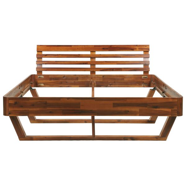 vidaXL Giroletto in Legno Massello di Acacia 160x200 cm