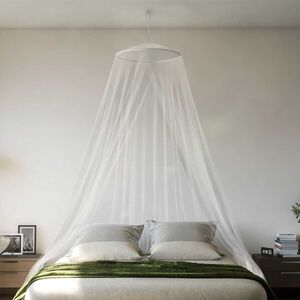 vidaXL Zanzariera per Letto 220 Rete Bianca 56x56x220 cm
