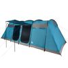 vidaXL Tenda Familiare a Tunnel per 10 Persone Blu Impermeabile