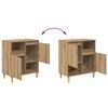 vidaXL Sideboards 3 pcs Rovere artigianale 60 x 35 x 70 cm