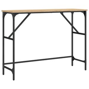 vidaXL Tavolo Consolle Rovere Sonoma 100x32x75 cm in Legno Multistrato