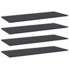 vidaXL Ripiani per Libreria 4pz Grigi 100x40x1,5cm Legno Multistrato