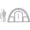 vidaXL Tenda da Campeggio a Tunnel per 4 Persone Blu Impermeabile
