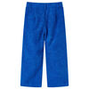 Pantaloni per Bambini in Velluto a Coste Blu Cobalto 140