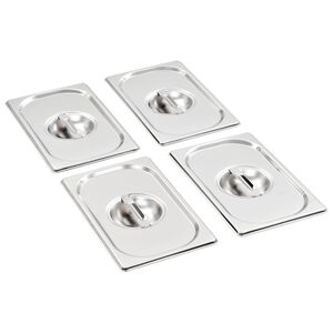 Coperchi per Teglie GN 1/4 4 pz in Acciaio Inox