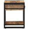 vidaXL Tavolino 40x40x50 cm in Legno Grezzo Massello di Mango