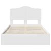 vidaXL Letto con Contenitore Bianco 120 x 190 cm Legno multistrato