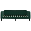 vidaXL Divano Letto con Materasso Verde Scuro 100x200 cm in Velluto