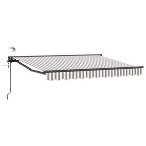 vidaXL Tettuccio Elettrico Retrattile Grigio chiaro e bianco 5 &times; 3,5 m