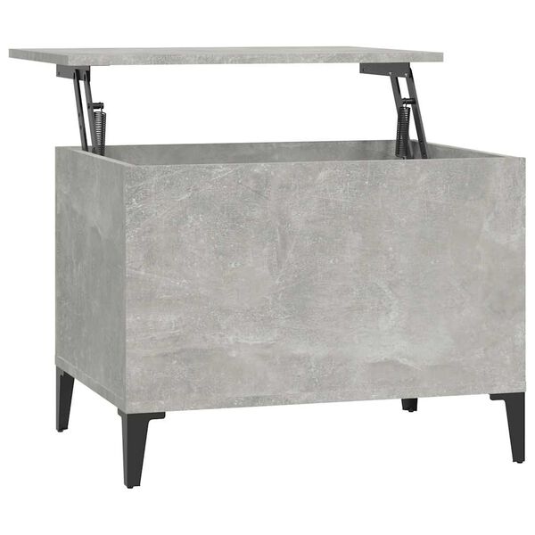 vidaXL Tavolino Salotto Grigio Cemento 60x44,5x45 cm Legno Multistrato