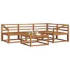 vidaXL Set di divani da esterno 5 pcs Naturale