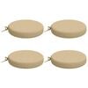vidaXL Cuscini per Sedia in 4 Pezzi SOEST 4 pz 100% Poliestere Beige