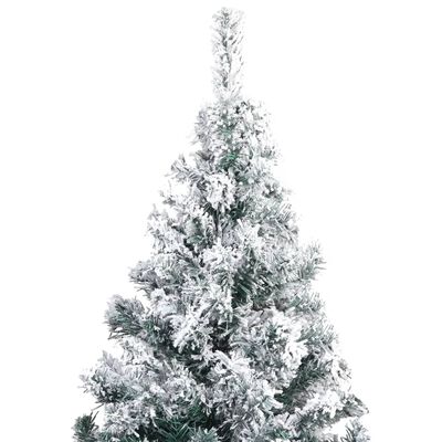 vidaXL Albero di Natale Preilluminato con Palline Verde 180 cm PVC