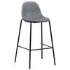 vidaXL Set da Bar 3 pz in Tessuto Grigio Chiaro