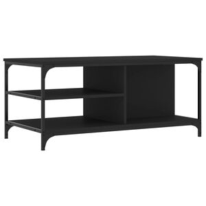 vidaXL Tavolino da Salotto Nero 100x50x45 cm in Legno Multistrato