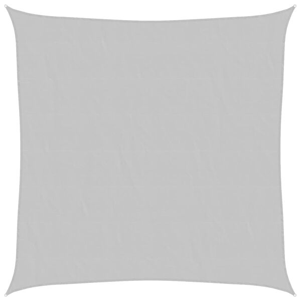 vidaXL Vela Parasole Grigio Chiaro 3,6x3,6 m 100% Poliestere Oxford