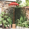 vidaXL Parasol Balinese Rosso 95 x 95 x 260 cm