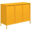 vidaXL Credenza Giallo Senape 101,5x39x73,5 cm Acciaio Laminato Freddo