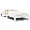 vidaXL Letto senza Materasso Bianco 90x190 cm in Legno Massello Pino