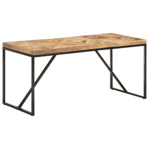 vidaXL Tavolo da Pranzo 160x70x76 cm in Legno Massello Acacia e Mango
