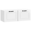 vidaXL Mobile Porta TV da Muro Bianco Lucido 78,5 x 31 x 30 cm