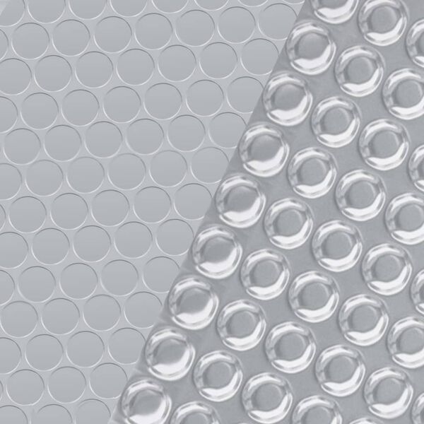 vidaXL Copripiscina Rettangolare 500x300 cm in PE Argento