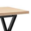 vidaXL Tavolino Salotto Telaio a X 100x50x45,5 cm Legno Pino e Acciaio