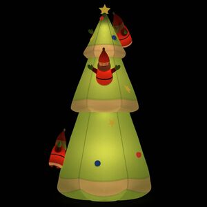 vidaXL Albero di Natale Gonfiabile con LED 500 cm