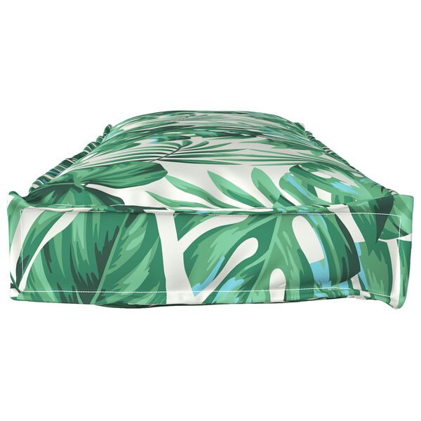 vidaXL Set di Cuscini per Pallet 2 pcs Motivo a foglia 120 x 40 x 8 cm