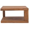 vidaXL Tavolino da Salotto 65x65x33 cm in Legno Massello di Teak