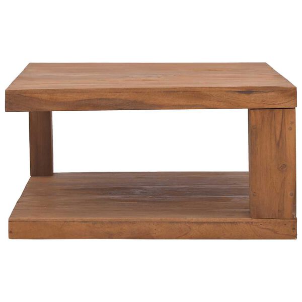 vidaXL Tavolino da Salotto 65x65x33 cm in Legno Massello di Teak