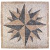 vidaXL Piastrelle a mosaico con motivo vento Multicolore 120 x 120 cm