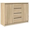 vidaXL Credenza con Cassetti Rovere Sonoma 100,5x35x76cm in Truciolato