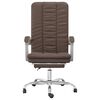 vidaXL Poltrona da Ufficio Reclinabile Marrone in Similpelle