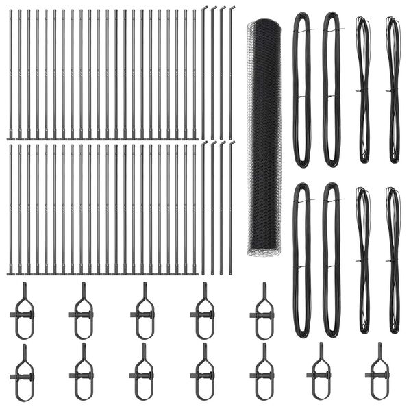 vidaXL Palo della recinzione Grigio 100 x 1,2 m (rete da 25 mm)