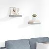 vidaXL Scaffali a Parete 2 pz Grigi 23x23,5x3,8 cm in MDF