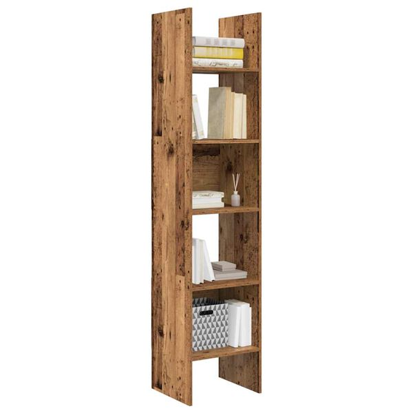 vidaXL Armadio per Libri Legno vecchio 40 x 35 x 180 cm