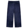 Pantaloni da Bambino in Velluto Blu Scuro 104