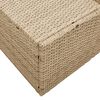 vidaXL Divano da giardino Beige 123 x 62 x 69cm polyrattan