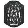 vidaXL Paralume Nero &Oslash;23x28 cm Ferro e Carta
