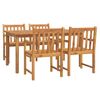 vidaXL Set da Pranzo per Giardino 5 pz in Legno Massello di Acacia