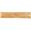 vidaXL Piano Tavolo Bordi Vivi 180x20x3,8cm in Legno Massello di Mango