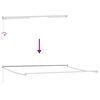 vidaXL Tenda Retrattile Bianco 500 × 300 cm Tessuto e Metallo