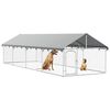 vidaXL Gabbia per Cani da Esterno con Tetto 600x200x150 cm