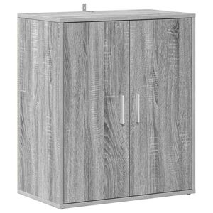 vidaXL Scarpiera Grigio Sonoma 60x35x70 cm in Legno Multistrato