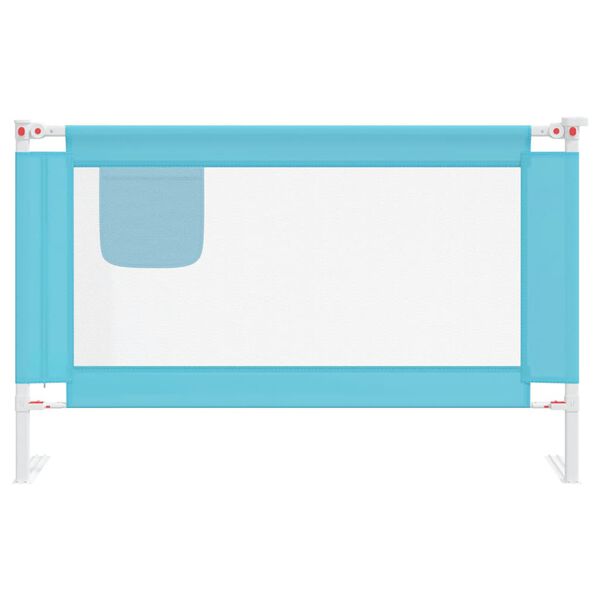 vidaXL Sponda Letto di Sicurezza per Bambini Blu 120x25 cm in Tessuto