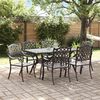 vidaXL Set da Pranzo per Giardino 7 pcs Nero Alluminio