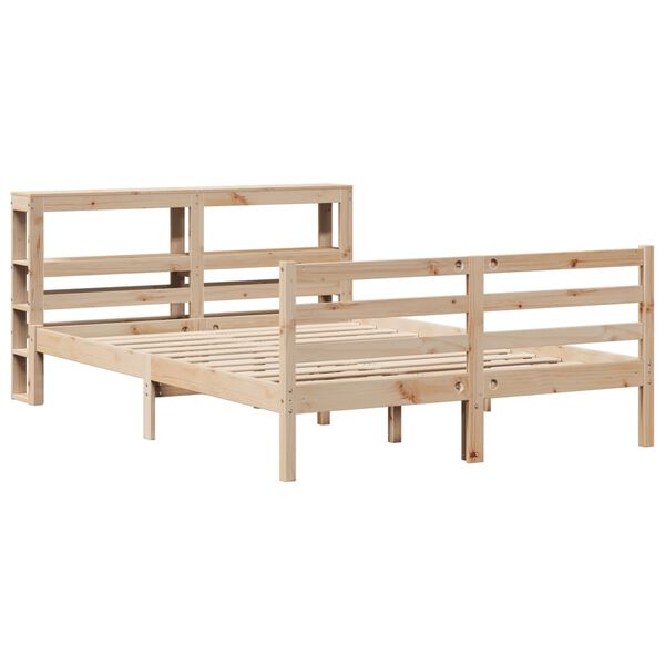 vidaXL Letto senza Materasso 140x190 cm in Legno Massello di Pino
