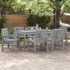 vidaXL Sedia da pranzo da giardino 6 pcs Grigio chiaro