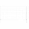 vidaXL Recinzione con Posto Argento 1,2 x 25 m Acciaio